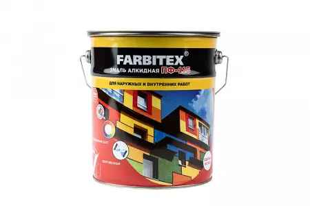 Эмаль алкидная  ПФ-115  20кг белый FARBITEX