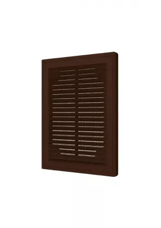 Решетка разъемная с москитной сеткой 150х200 Коричневая  1520Р