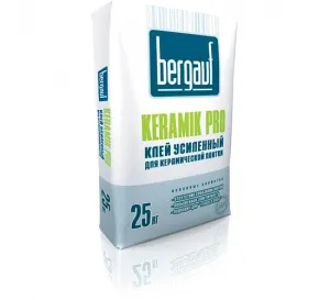 Bergauf Keramik Pro 25кг усиленный клей для керамической и кафельной плитки,теплого пола (56)