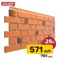 Docke FLEMISH Панель (Красный жженый) 10 шт/уп., 1095мм*420мм., S=0,46 м2